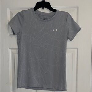 Under Armour Light Gray Fitted Short Sleeve Tee